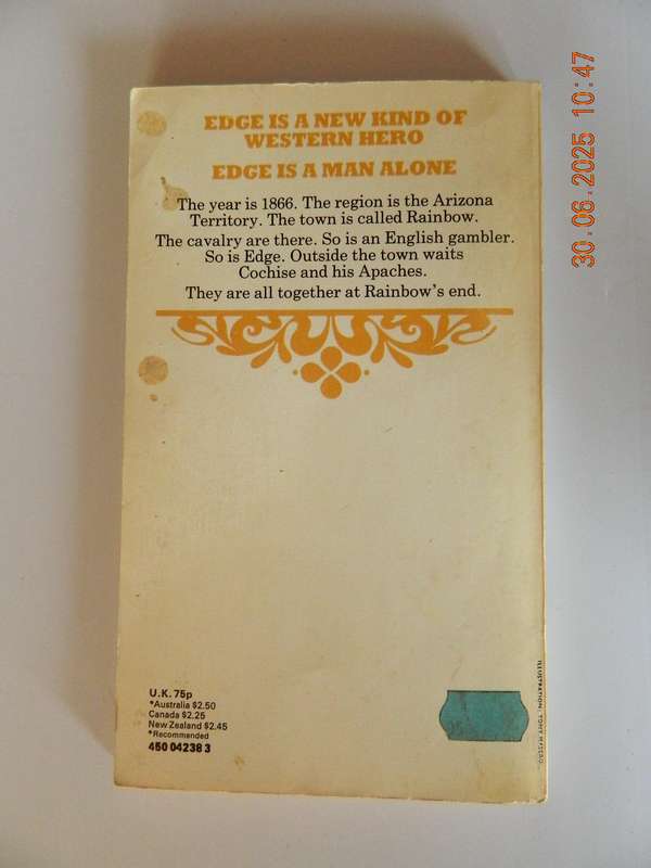 WESTERNS -  EDGE -  GEORGE G. GILMAN -  NO. 3  -  APACHE DEATH