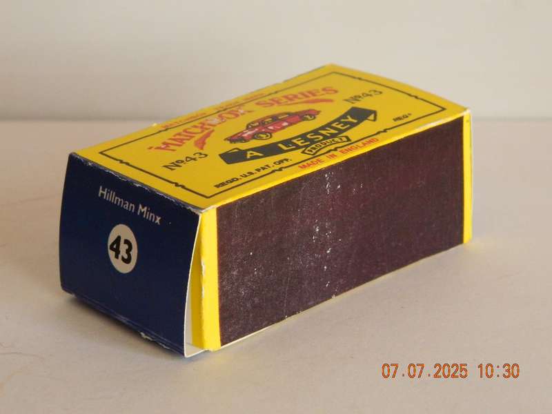 MATCHBOX SERIES  -  NO. 43  -  HILLMAN MINX