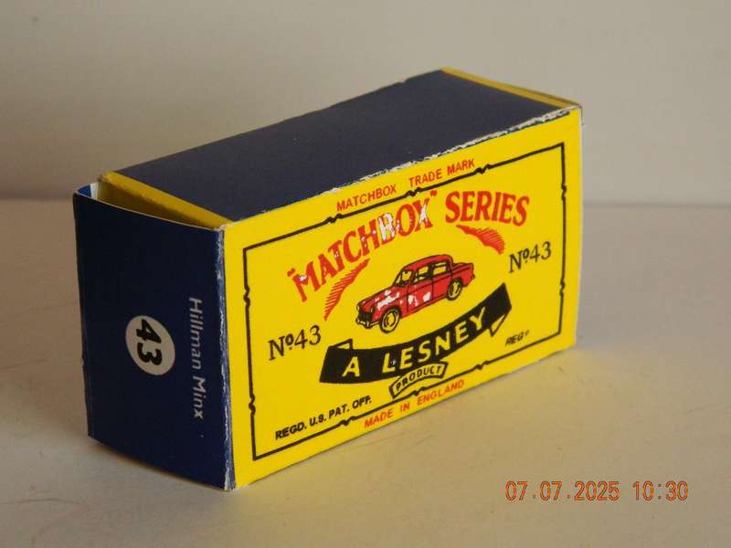 MATCHBOX SERIES  -  NO. 43  -  HILLMAN MINX