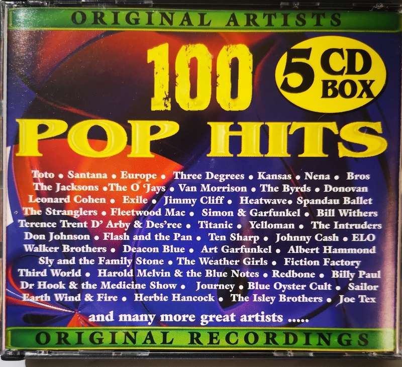 100 Pop Hits - Original Artists (5-CD Box Set)