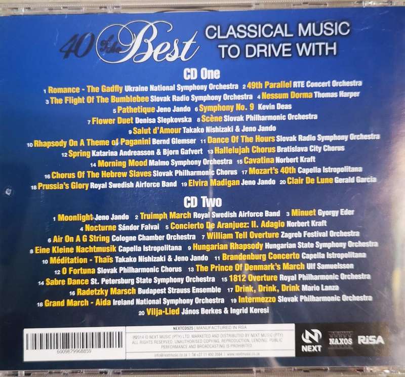 40 Of The Best - Classical Music to Drive With (2-CD)