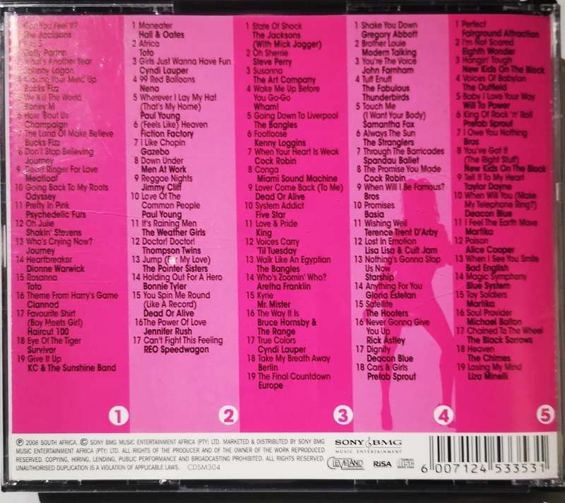 80's Hits - Original Artists (5-CD) [New]