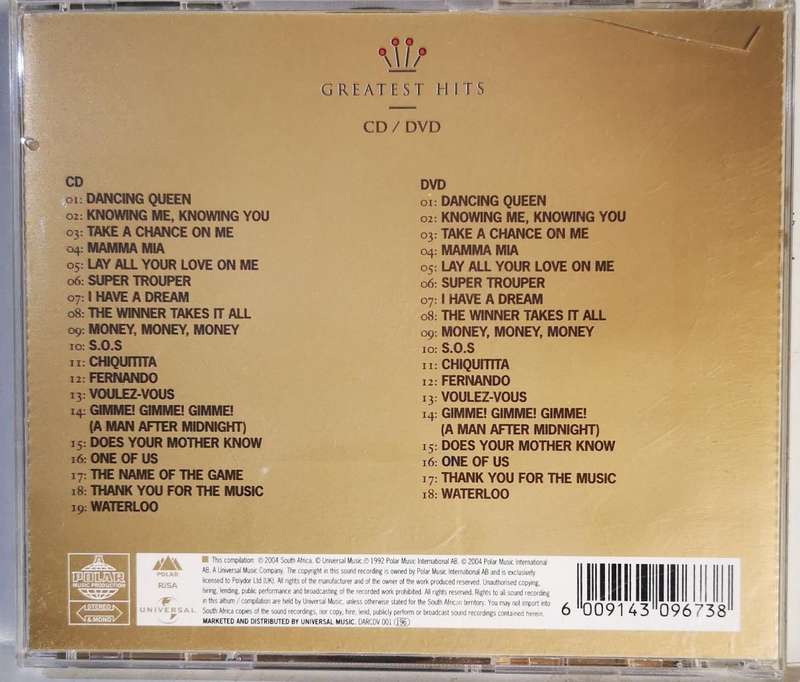 ABBA - Gold - Greatest Hits (CD+DVD)