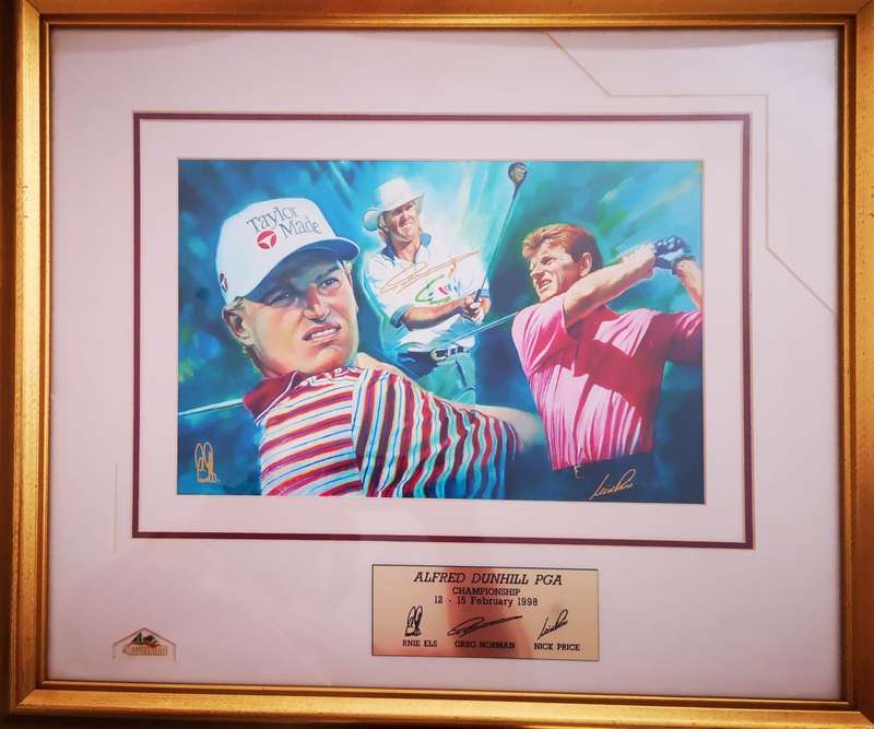 Alfred Dunhill PGA Championship 12-15 February 1998 Memorabilia - Ernie Els, Greg Norman, Nick Price