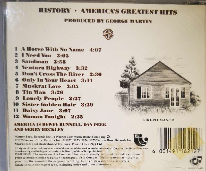 America - History - America's Greatest Hits (CD)