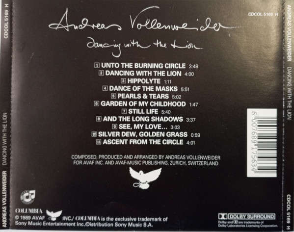 Andreas Vollenweider - Dancing With The Lion (CD)
