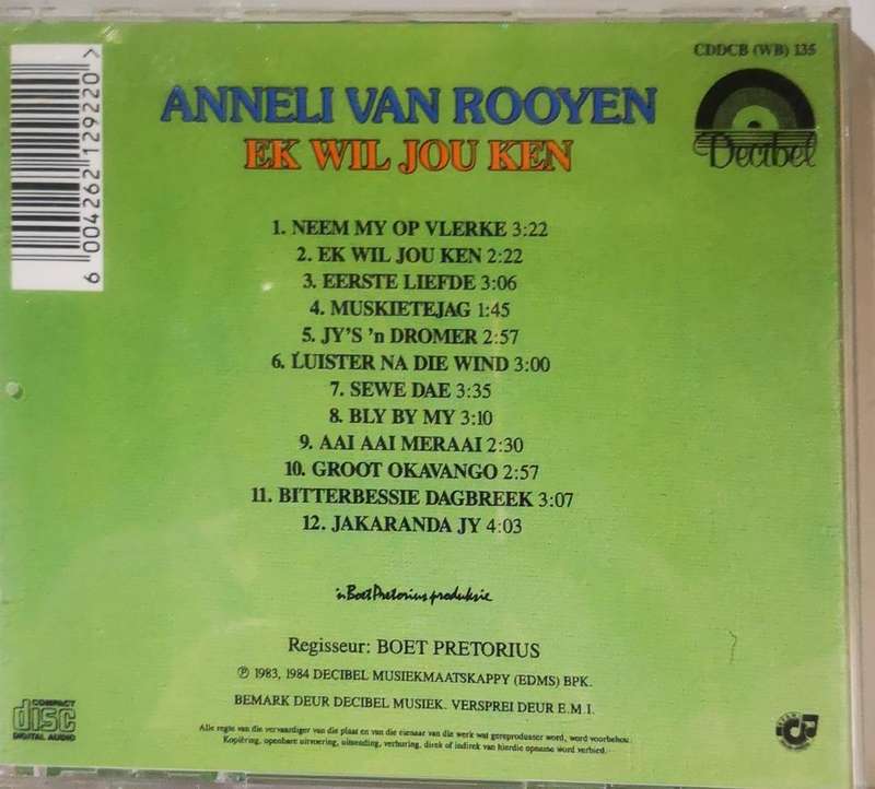 Anneli van Rooyen - Ek wil jou ken (CD)