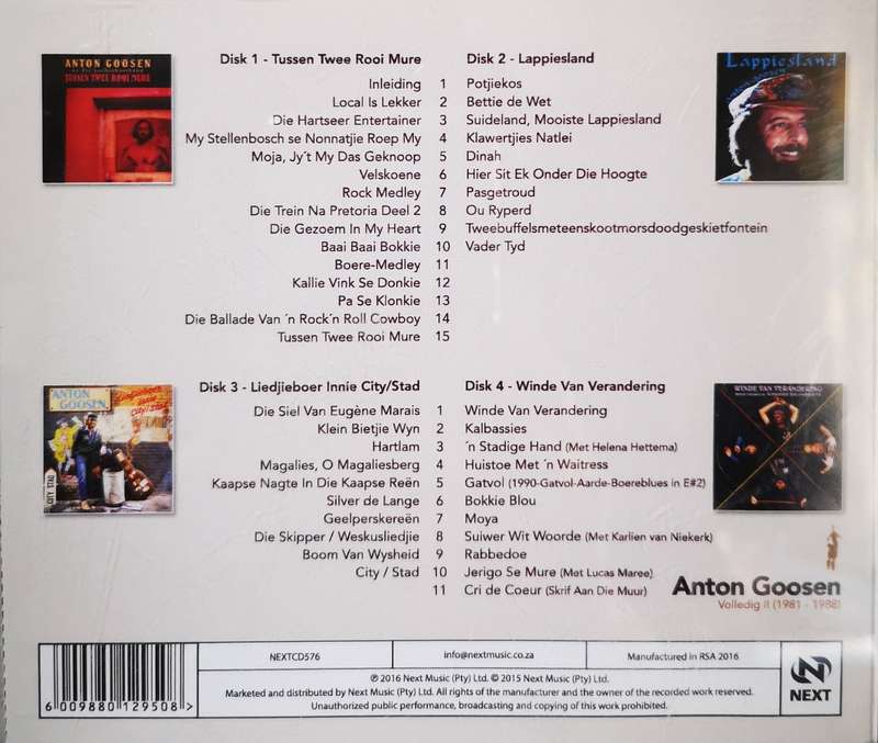 Anton Goosen - Volledig II (1981 - 1988) (4-CD)