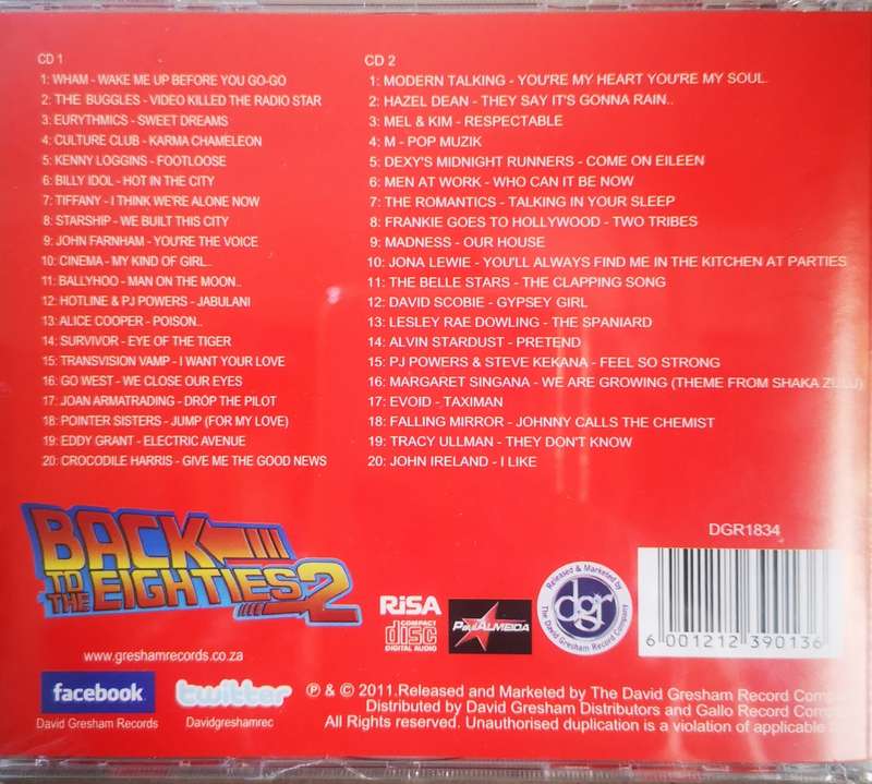 Back To The Eighties 2 - David Gresham (2-CD) [New]