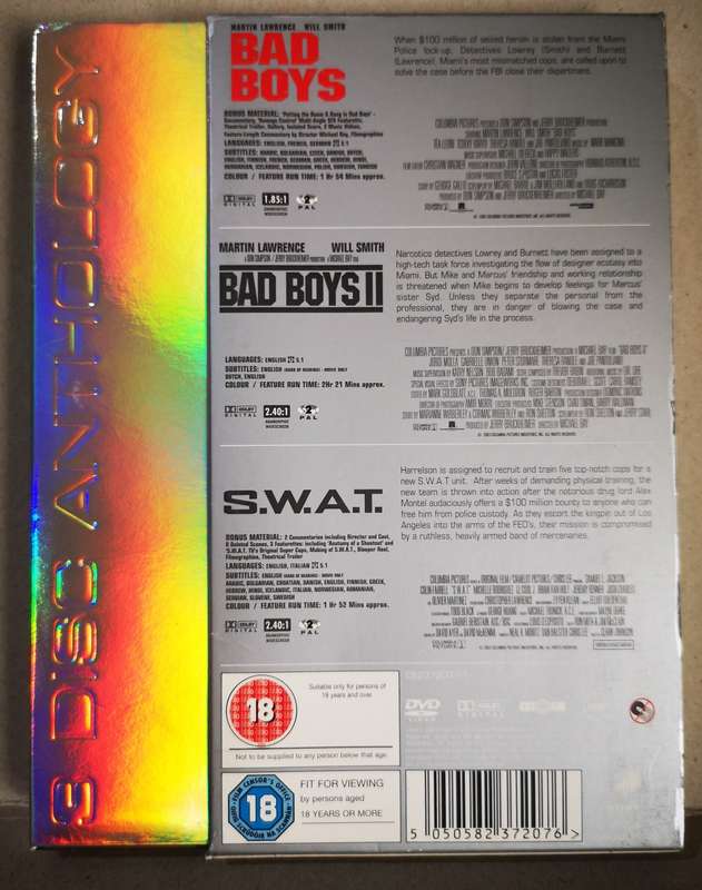 Bad Boys, Bad Boys 2, S.W.A.T. (3-DVD)
