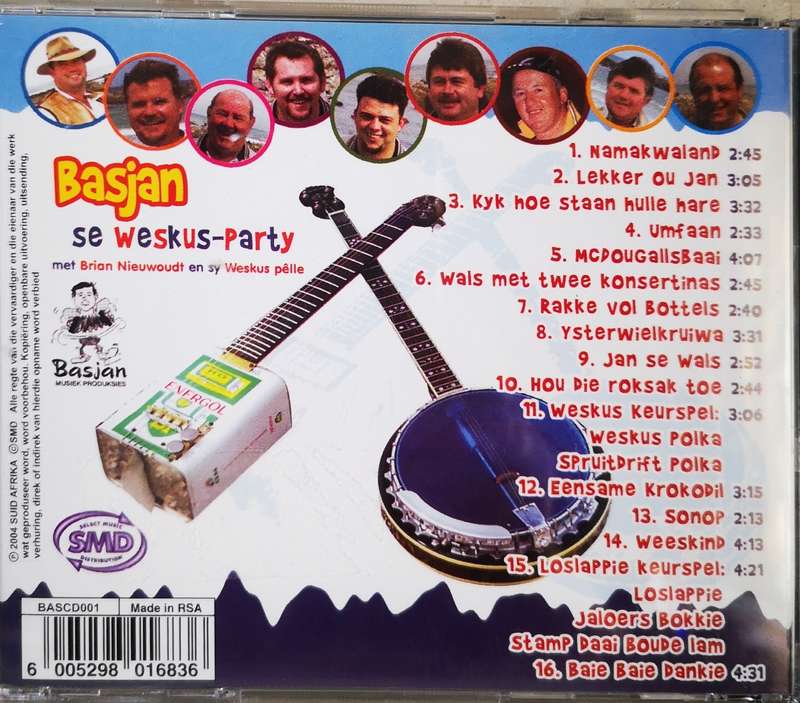 Basjan se Weskus-Party - Boerelangarm Vol 1 (CD)