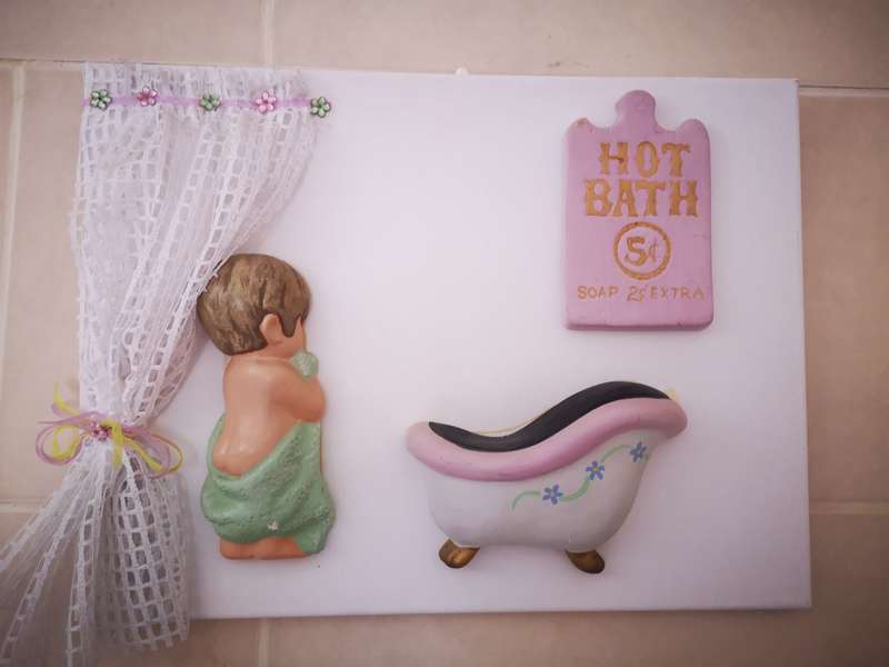 Bathroom Wall Decoration on Canvas