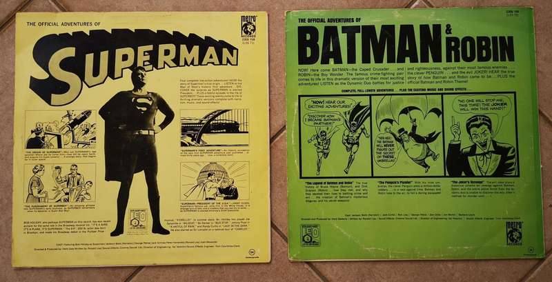 Batman & Robin + Superman Official Adventures COMBO (Vinyl) VG++