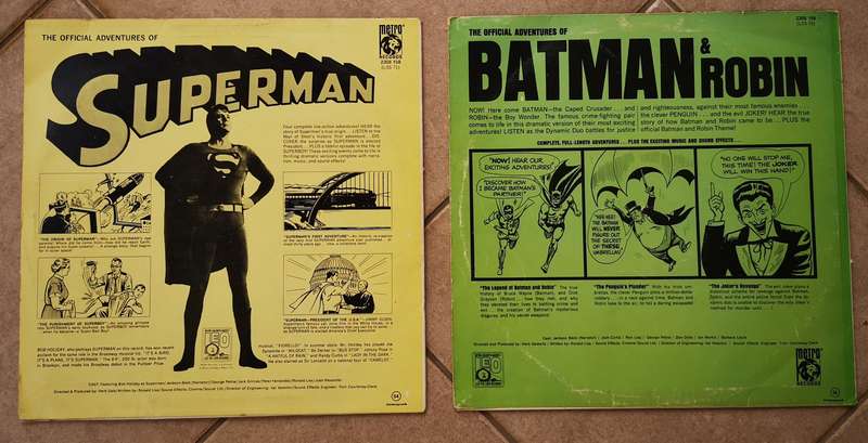 Batman & Robin + Superman Official Adventures COMBO (Vinyl) VG++