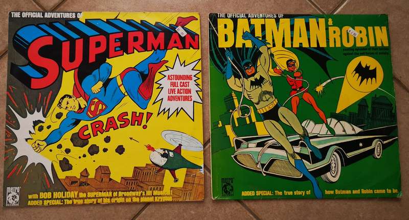 Batman & Robin + Superman Official Adventures COMBO (Vinyl) VG++