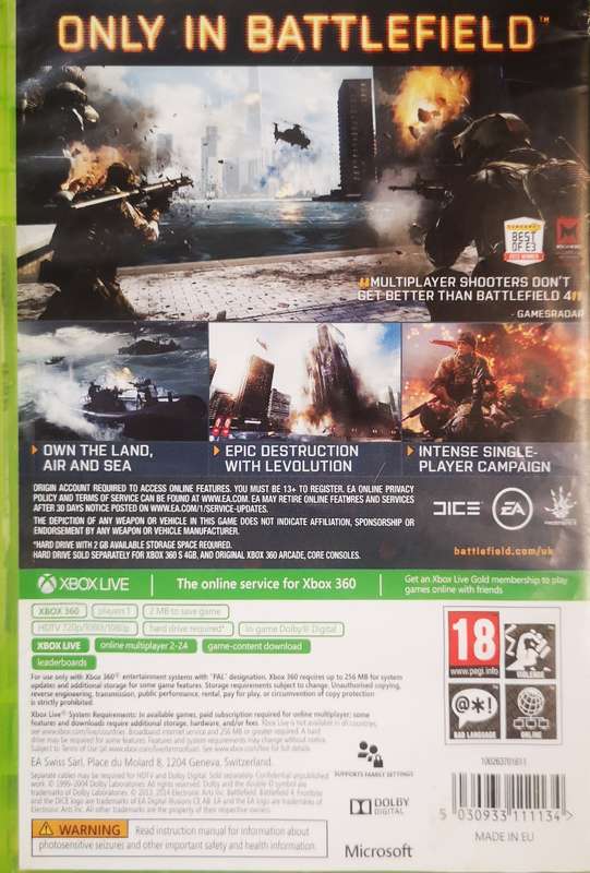Battlefield 4 (XBOX 360)