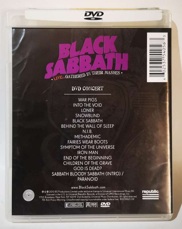 Black Sabbath - Live Gathered In Their Masses (DVD)