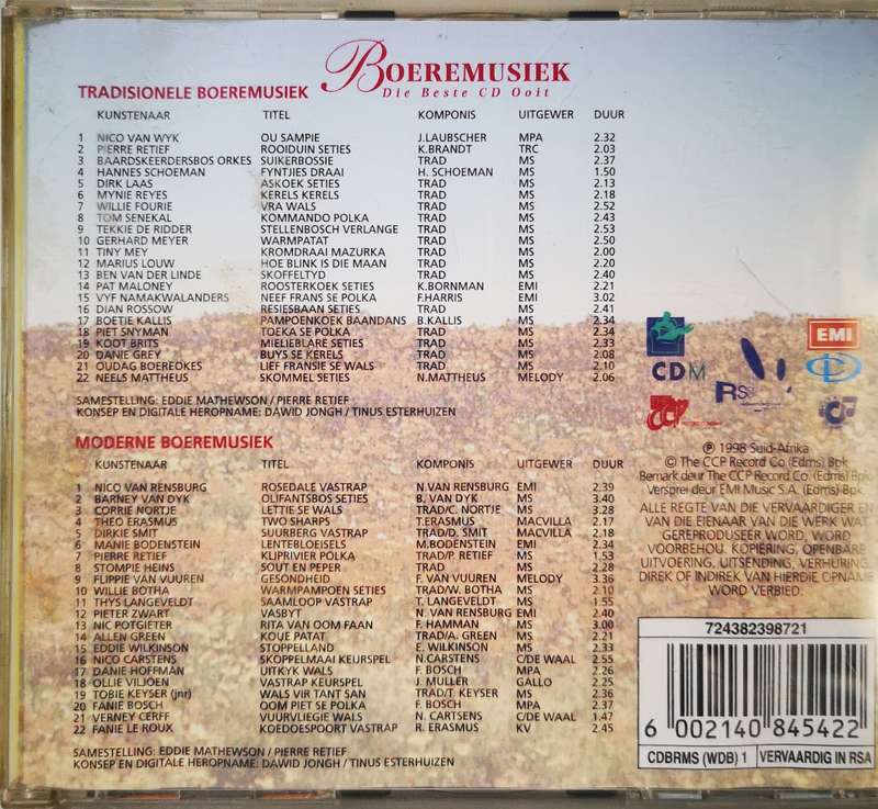 Boeremusiek - Die Beste CD Ooit (2-CD)