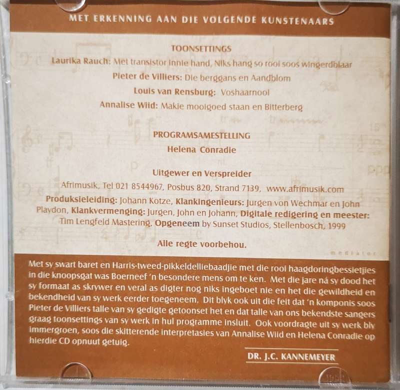 Boerneef - Makie Mooigoed Staan (Helena Conradie, Annalise Wiid) (CD)