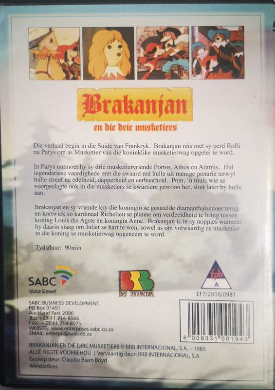 Brakanjan - En die Drie Musketiers (DVD)