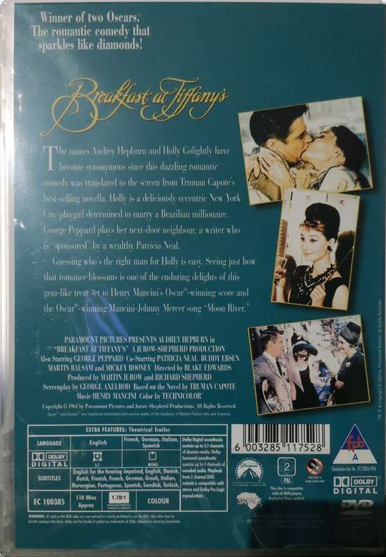 Breakfast At Tiffany's (1961) (DVD) [New]