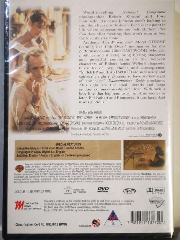 Bridges of Madison County (DVD) [New]