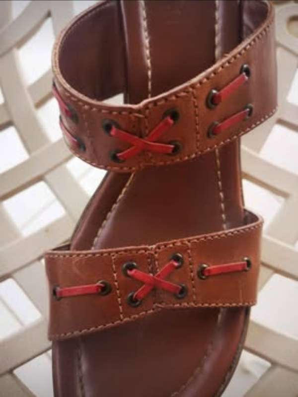 Ladies Shoes - Leather high heel Sandals (Size 6)