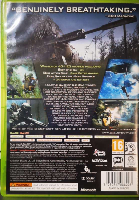 Call of Duty 4 - Modern Warfare (XBOX 360)