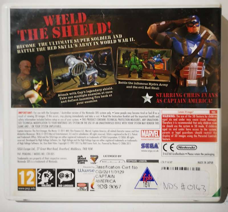 Captain America - Super Soldier (Nintendo 3DS)
