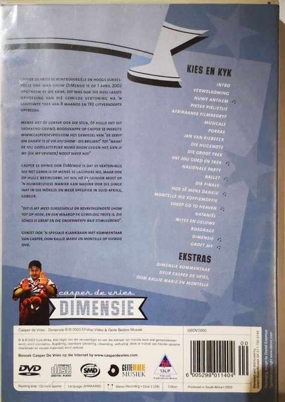 Casper de Vries - Dimensie (DVD)