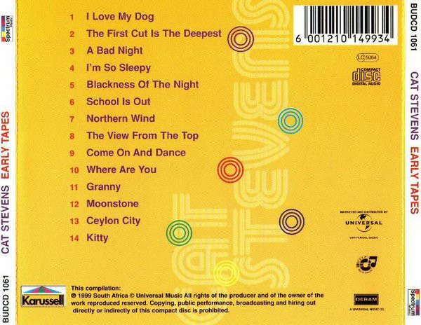 Cat Stevens - The Early Tapes (CD) [New]
