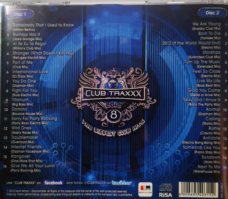Club Traxxx 2012 Volume 8 (2-CD)