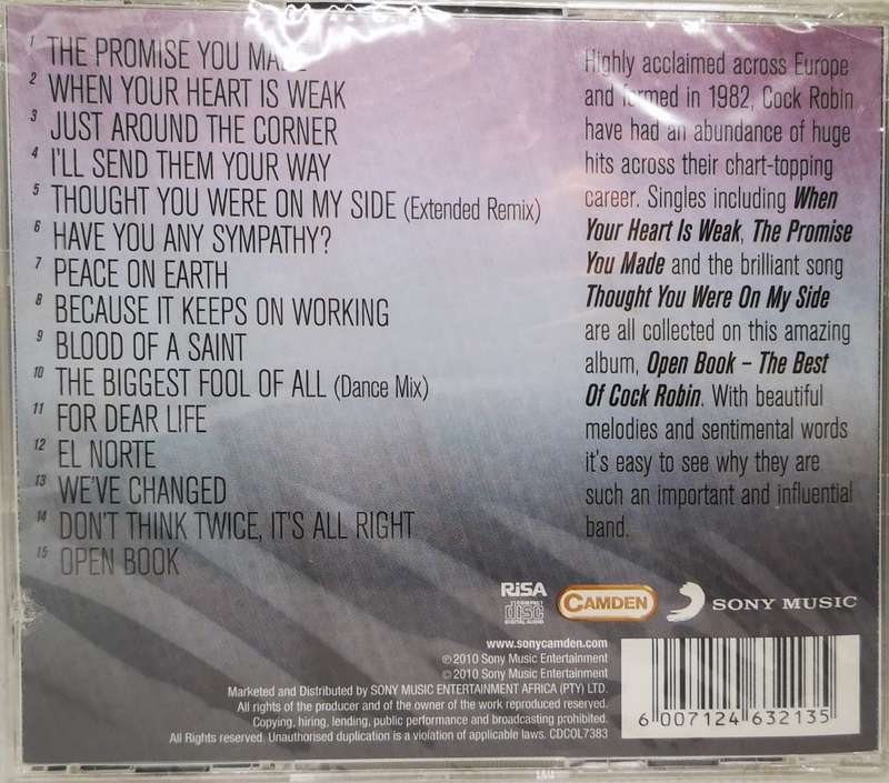 Cock Robin - Open Book (The Best Of) (CD) [New]