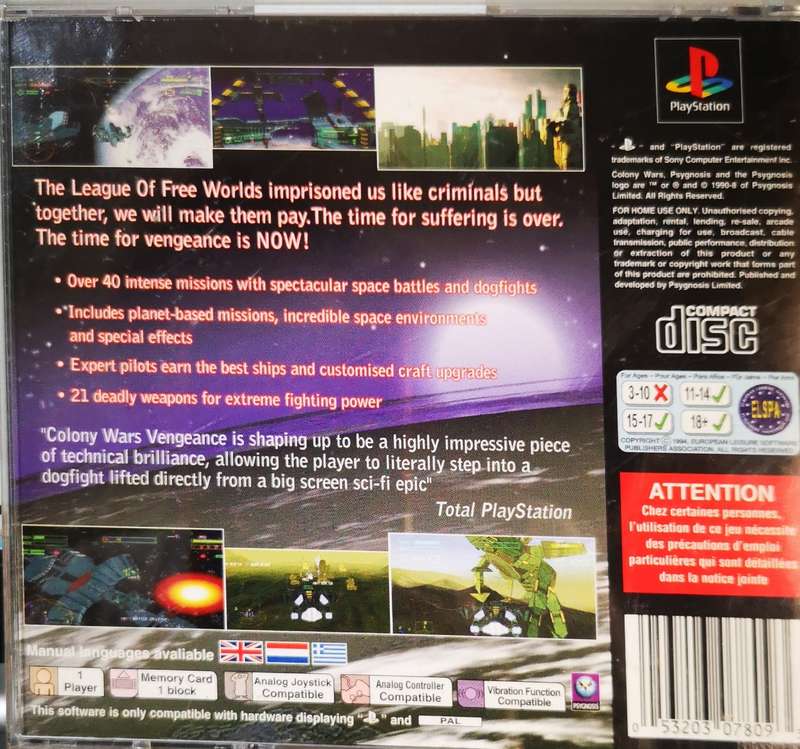 Colony Wars - Vengeance (PS1)