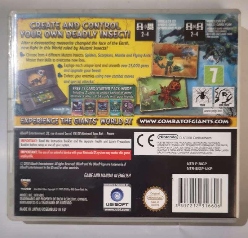 Combat of Giants - Mutant Insects (Nintendo DS)