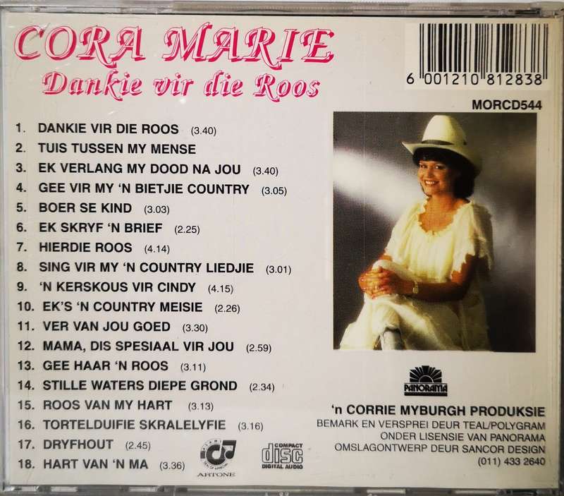Cora Marie - Dankie vir die Roos (CD)