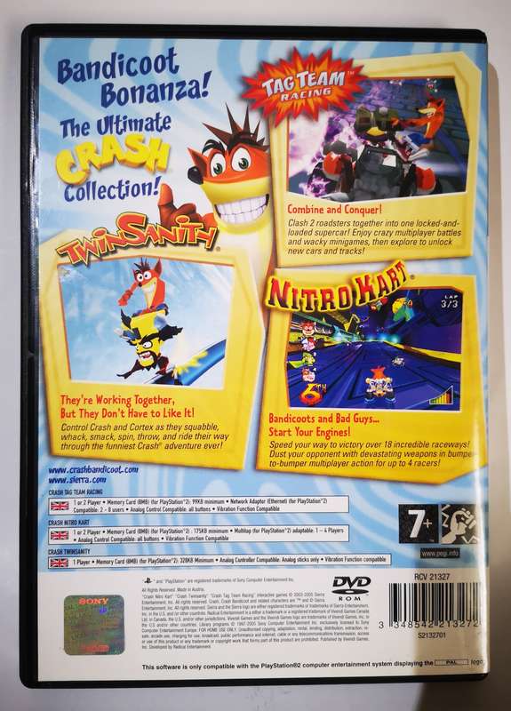 Crash Bandicoot - Action Pack (PS2)