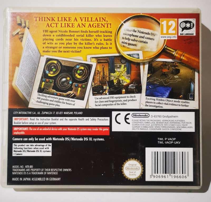 Crime Lab - Body of Evidence (Nintendo DS)