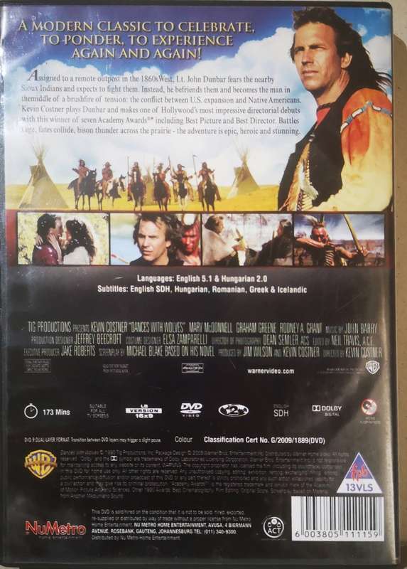 Dances with Wolves (Kevin Kostner) (DVD)