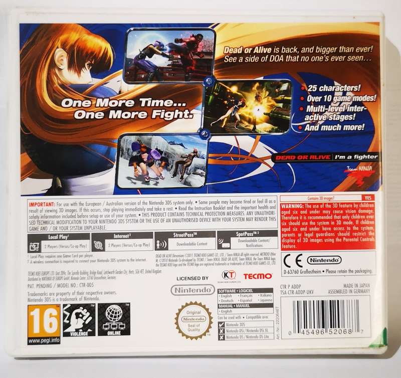 Dead or Alive - Dimensions (Nintendo 3DS)