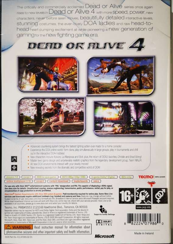 Dead or Alive 4 (XBOX 360)