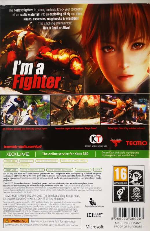 Dead or Alive 5 (XBOX 360)