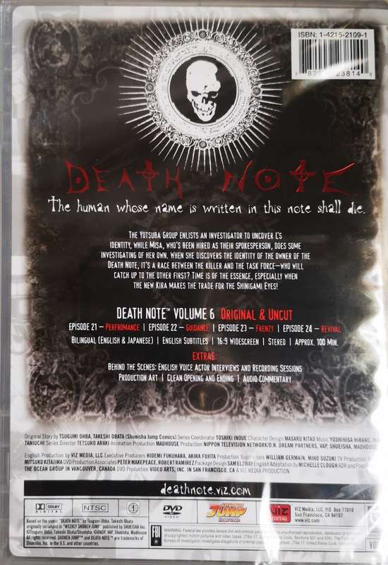 Death Note - Volume 6 (DVD) [New] (Region 1)