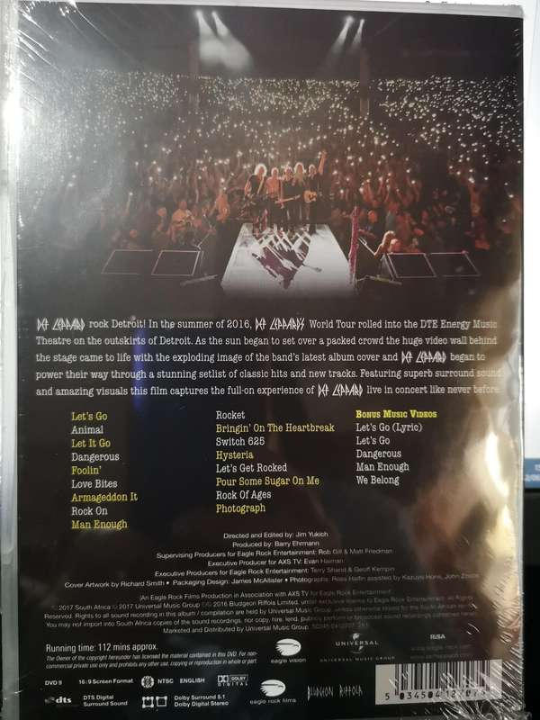 Def Leppard - And There Will Be A Next Time... Live From Detroit (DVD) [New]