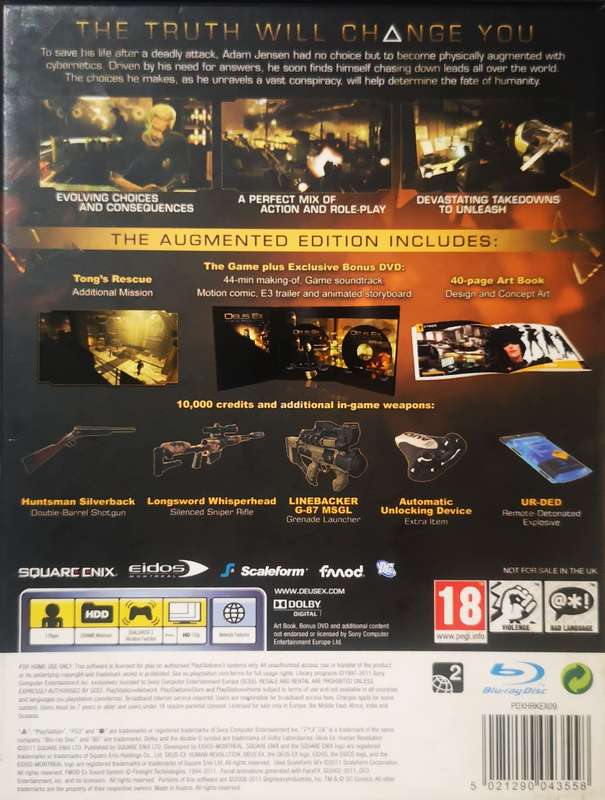 Deus Ex Human Revolution - Augmented Edition/Boxed (PS3)