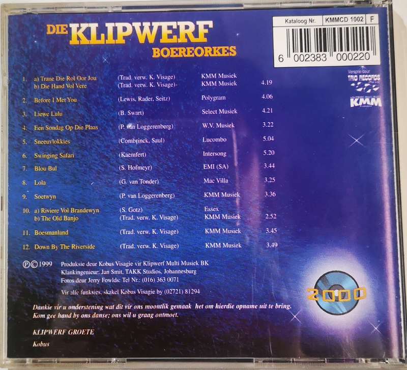 Die Klipwerf Boereorkes - Hantam Bokkie (CD)