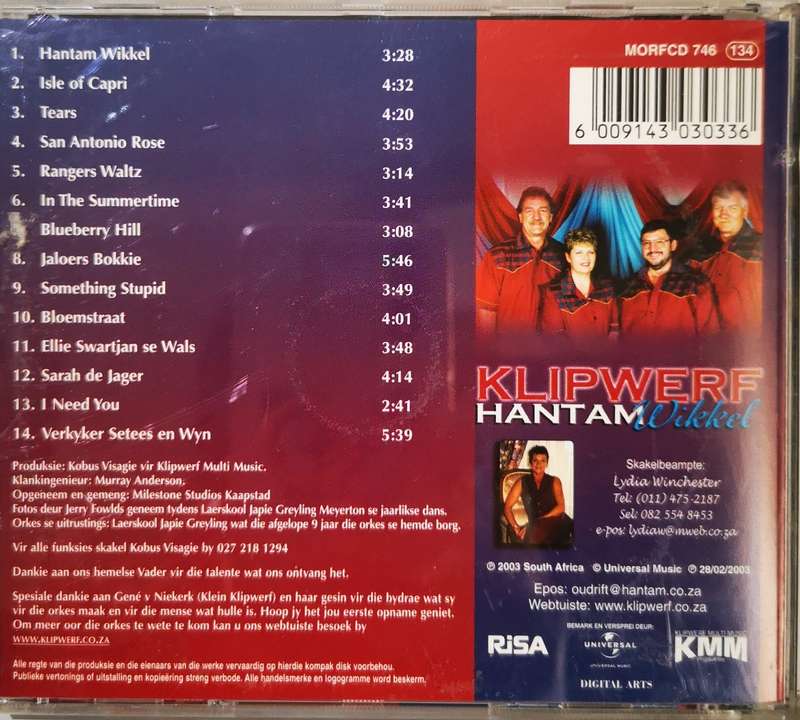 Die Klipwerf Boereorkes - Hantam Wikkel (CD)
