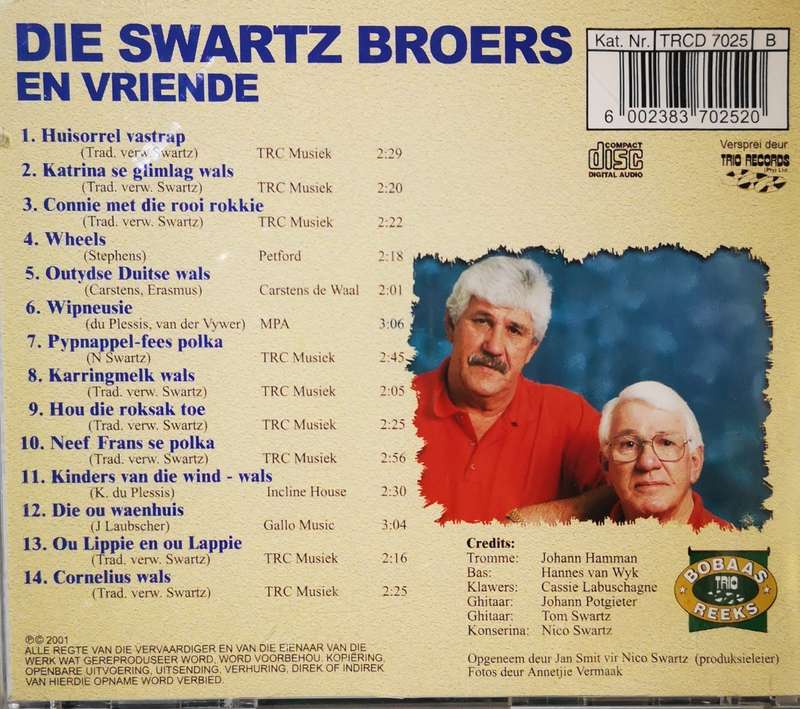 Die Swartz Broers en Vriende (CD)