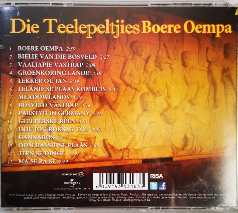 Die Teelepeltjies - Boere Oempa (CD)