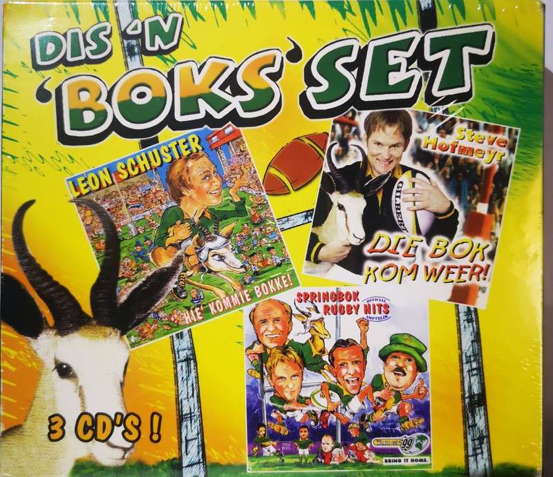 Dis 'n Boks Set (Leon Schuster/Springbok Rugby Hits/Steve Hofmeyr) (3-CD) [New]